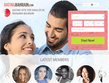Tablet Screenshot of datingbahrain.com
